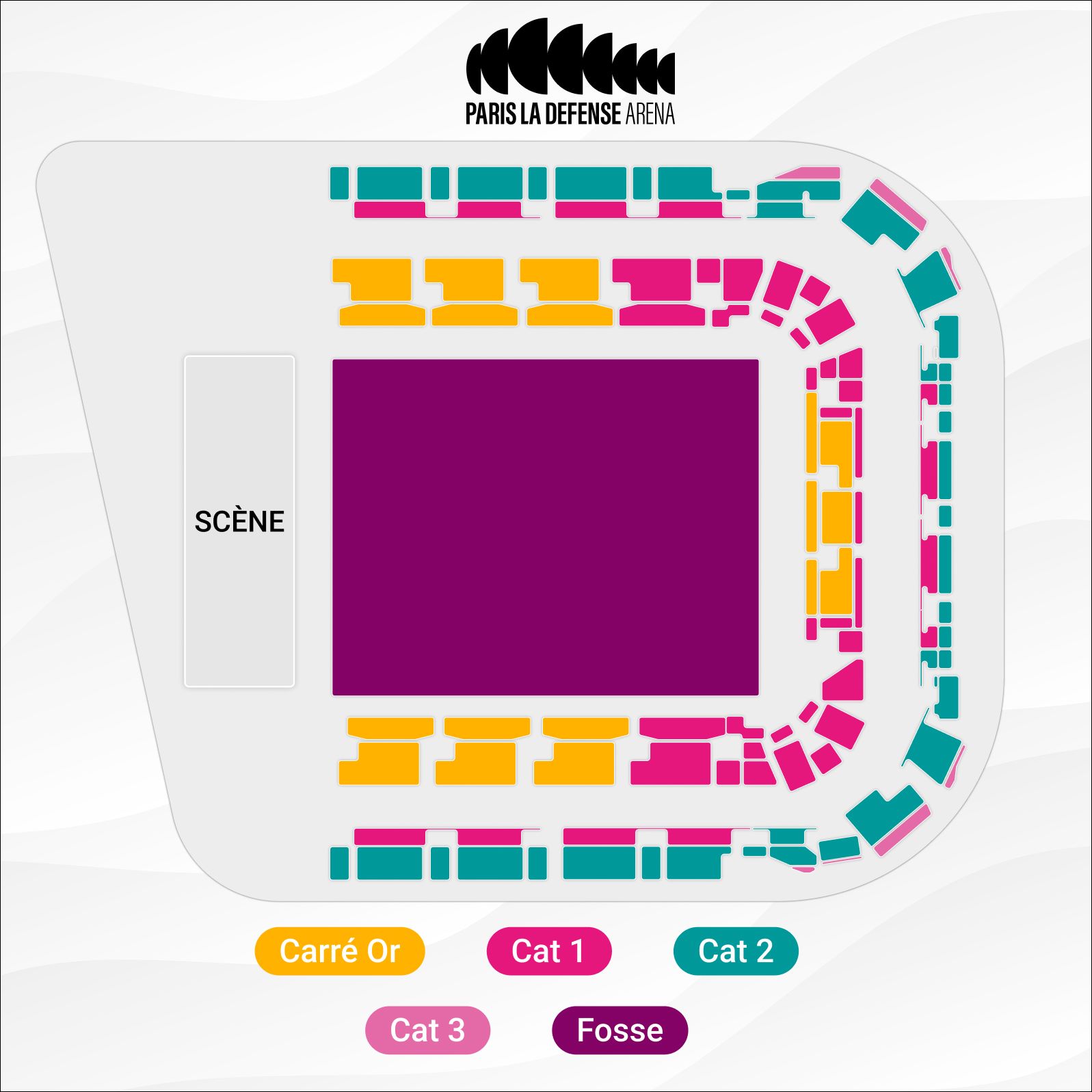 Plan de salle La Défense Arena
